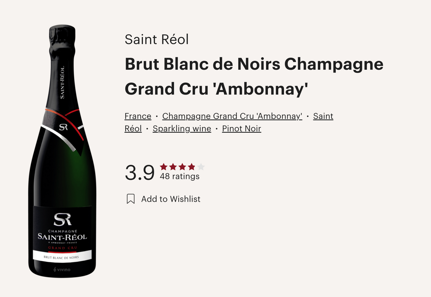 法國 Saint Reol Grand Cru Blanc de Noirs Brut